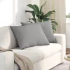 Kanapé párnák 2 pcs Szürke 70 x 50 cm szövet