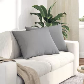 Kanapé párnák 2 pcs Szürke 70 x 50 cm szövet