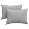 Kanapé párnák 2 pcs Szürke 70 x 50 cm szövet