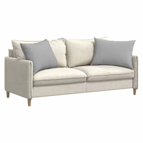 Kanapé párnák 2 pcs Szürke 70 x 50 cm szövet
