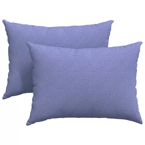 Kanapé párnák 2 pcs Kék 70 x 50 cm szövet