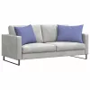 Kanapé párnák 2 pcs Kék 70 x 50 cm szövet