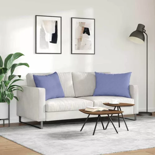Kanapé párnák 2 pcs Kék 70 x 50 cm szövet
