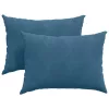 Kanapé párnák 2 pcs Kék 70 x 50 cm Bársonyos szövet