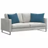 Kanapé párnák 2 pcs Kék 70 x 50 cm Bársonyos szövet