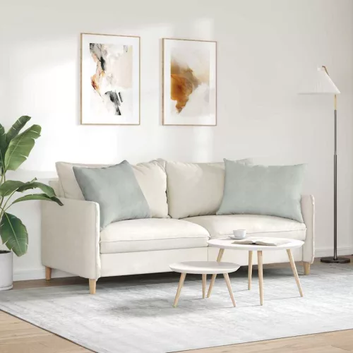 Kanapé párnák 2 pcs Világosszürke 70 x 50 cm Bársonyos szövet