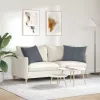 Kanapé párnák 2 pcs Sötétszürke 70 x 50 cm Bársonyos szövet
