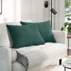 Kanapé párnák 2 pcs Sötétzöld 70 x 50 cm Bársonyos szövet