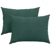 Kanapé párnák 2 pcs Sötétzöld 70 x 50 cm Bársonyos szövet