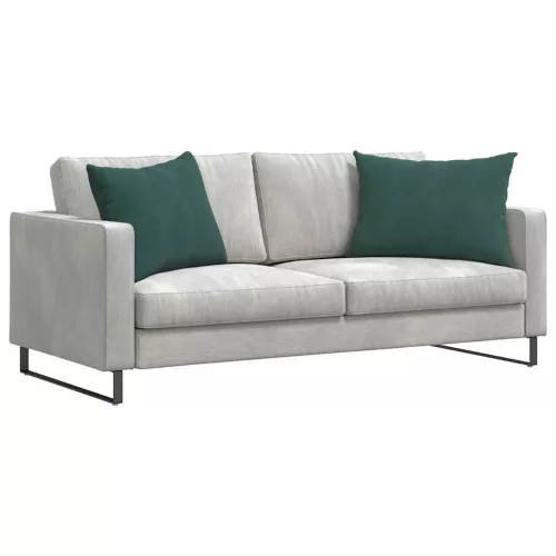 Kanapé párnák 2 pcs Sötétzöld 70 x 50 cm Bársonyos szövet