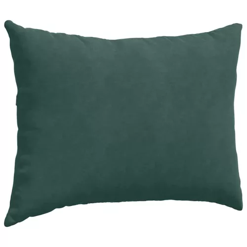 Kanapé párnák 2 pcs Sötétzöld 70 x 50 cm Bársonyos szövet