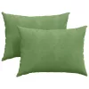 Kanapé párnák 2 pcs Világos zöld 70 x 50 cm Bársonyos szövet