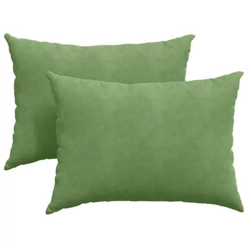 Kanapé párnák 2 pcs Világos zöld 70 x 50 cm Bársonyos szövet