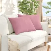 Kanapé párnák 2 pcs Rózsaszín 70 x 50 cm Bársonyos szövet