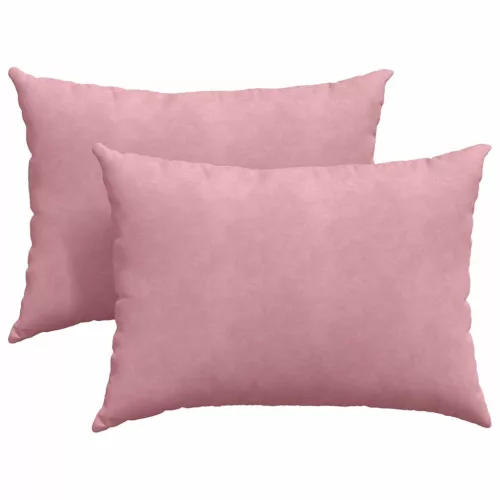 Kanapé párnák 2 pcs Rózsaszín 70 x 50 cm Bársonyos szövet