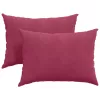 Kanapé párnák 2 pcs Bordó 70 x 50 cm Bársonyos szövet