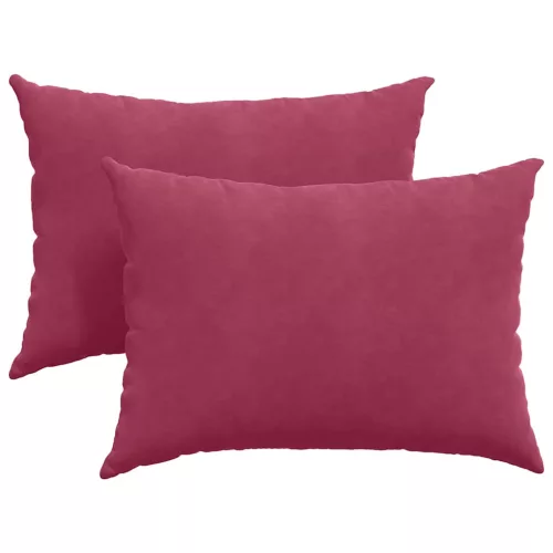 Kanapé párnák 2 pcs Bordó 70 x 50 cm Bársonyos szövet