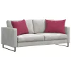 Kanapé párnák 2 pcs Bordó 70 x 50 cm Bársonyos szövet
