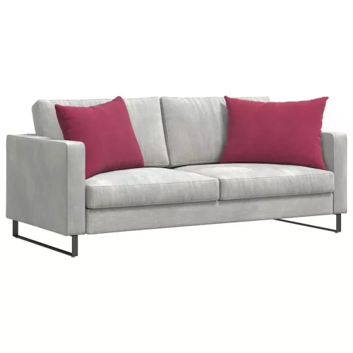 Kanapé párnák 2 pcs Bordó 70 x 50 cm Bársonyos szövet