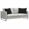 Kanapé párnák 2 pcs Fekete 70 x 50 cm Bársonyos szövet
