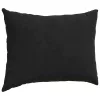 Kanapé párnák 2 pcs Fekete 70 x 50 cm Bársonyos szövet