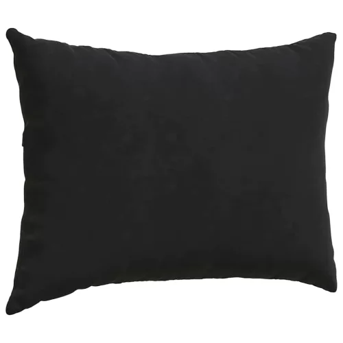 Kanapé párnák 2 pcs Fekete 70 x 50 cm Bársonyos szövet