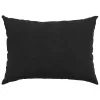 Kanapé párnák 2 pcs Fekete 70 x 50 cm Bársonyos szövet
