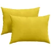 Kanapé párnák 2 pcs Sárga 70 x 50 cm Bársonyos szövet