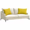 Kanapé párnák 2 pcs Sárga 70 x 50 cm Bársonyos szövet