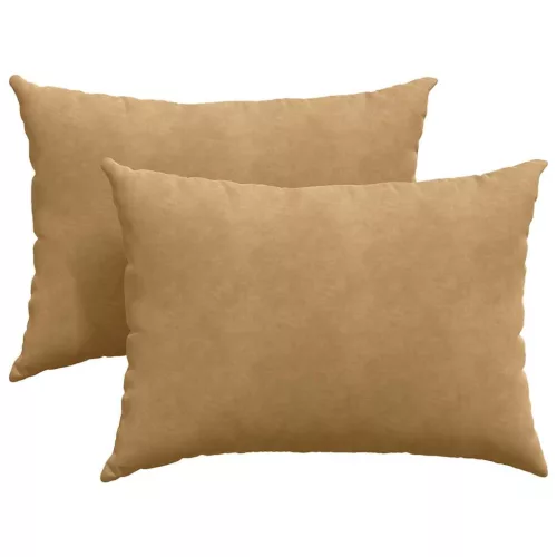 Kanapé párnák 2 pcs Barna 70 x 50 cm Bársonyos szövet