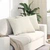 Kanapé párnák 2 pcs Krém 70 x 50 cm Bársonyos szövet