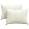 Kanapé párnák 2 pcs Krém 70 x 50 cm Bársonyos szövet