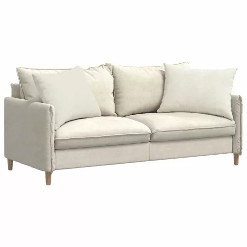 Kanapé párnák 2 pcs Krém 70 x 50 cm Bársonyos szövet