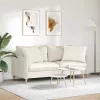 Kanapé párnák 2 pcs Krém 70 x 50 cm Bársonyos szövet