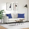 Kanapé párnák 2 pcs Rendőrségi kék 70 x 50 cm Bársonyos szövet