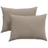 Kanapé párnák 2 pcs Tópszínű 70 x 50 cm szövet