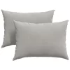 Kanapé párnák 2 pcs Világosszürke 70 x 50 cm szövet