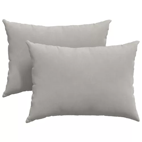 Kanapé párnák 2 pcs Világosszürke 70 x 50 cm szövet