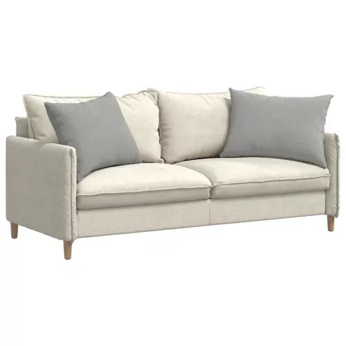 Kanapé párnák 2 pcs Világosszürke 70 x 50 cm szövet