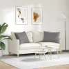Kanapé párnák 2 pcs Sötétszürke 70 x 50 cm szövet