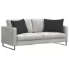 Kanapé párnák 2 pcs Fekete 70 x 50 cm szövet