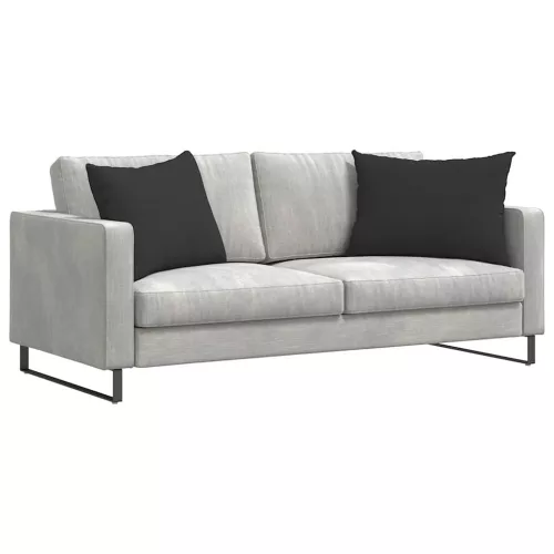 Kanapé párnák 2 pcs Fekete 70 x 50 cm szövet