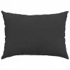 Kanapé párnák 2 pcs Fekete 70 x 50 cm szövet