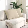 Kanapé párnák 2 pcs Krém 70 x 50 cm szövet