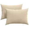 Kanapé párnák 2 pcs Krém 70 x 50 cm szövet
