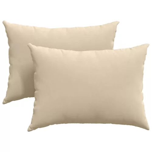 Kanapé párnák 2 pcs Krém 70 x 50 cm szövet