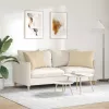 Kanapé párnák 2 pcs Krém 70 x 50 cm szövet