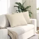 Kanapé párnák 2 pcs Bézs 70 x 50 cm szövet