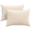 Kanapé párnák 2 pcs Bézs 70 x 50 cm szövet