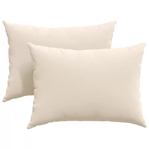 Kanapé párnák 2 pcs Bézs 70 x 50 cm szövet